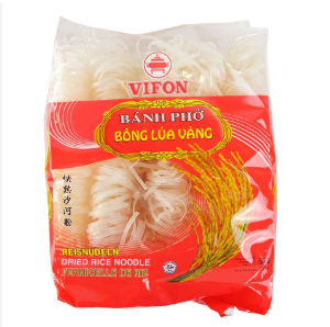 Bánh Phở Khô Bông Lúa Vàng - フォーライスヌード - Gói Đỏ 500g